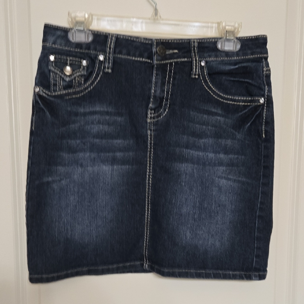 Earl Jeans Dark Indigo Mini Skirt